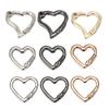 10Pcs Heart Shaped Carabiner Clip Carabiner Keychains for DIY Handbag Hardware