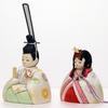 Hina Wooden Doll by Doll with Round Doll, Kotohoki, Haruka, Only, Tray, Natural, KTH-3201D2