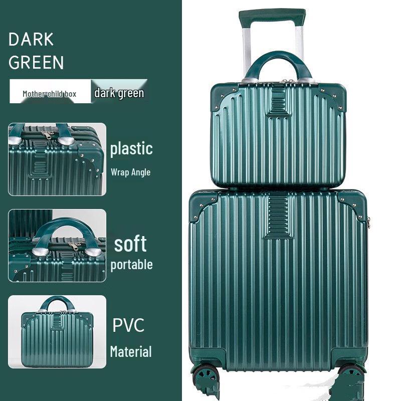 OEING Retro Style Parent-Child Carry-on Suitcase