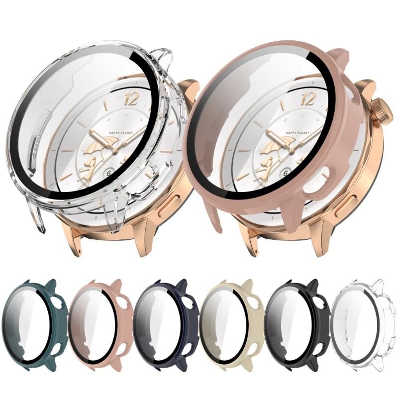 Upgrades PC Glass Mixed  Protective Cover with Full Edges  Defense & Precise Button Cutout Suitable for Watch X2 Mini