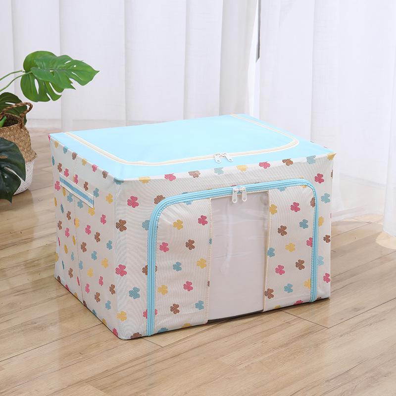 Foldable Washable Oxford Cloth Storage Box - Large Organizer for Quilts, Clothes, and Toys