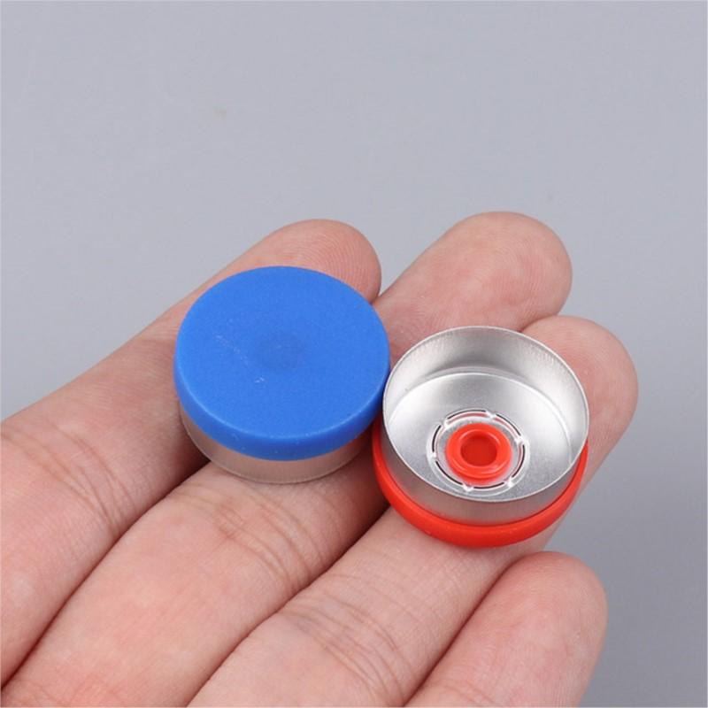 100pcs Medical Vial Cap Aluminum Cap Medical Bottle Cap OD 20mm Diameter Aluminum Flip Off Cap