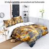 3PC Christmas Snowman Printed Bedding Set for Four Seasons Coreless Soft Bedroom for Multiple Sizes Machine Washable