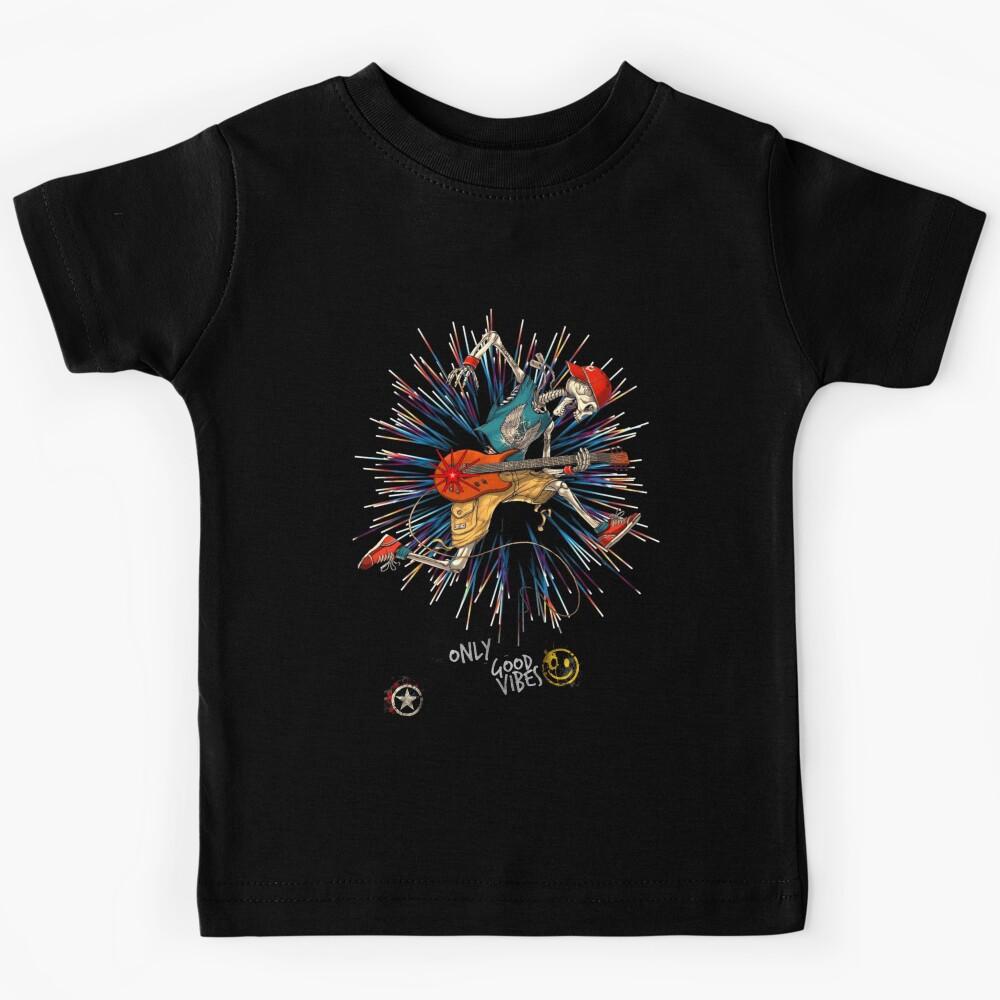 Jump Skeleton Guitarist Kids T-Shirt 150
