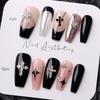 10Pcs 3D Cross Nail Charms for Nails Alloy Retro Cross Nail Charms Decoration DIY Alloy Nail Charms Decorations