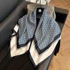91Cm square scarf silk scarf women's new literary and fashion scarf accessories autumn and winter retro versatile shawl