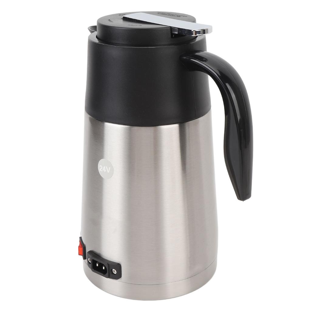 Auto Waterkoker 24V 200W Hoge Vermogen Waterverwarmer 1.3L Roestvrij Staal Draagbare Elektrische Koffie Melk Warmer Waterkoker voor