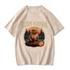 Fun Hamster Print Men's T-Shirt Summer Vintage Kawaii Men's Women's Surfing Beach T-Shirt Unisex Breathable Casual Top