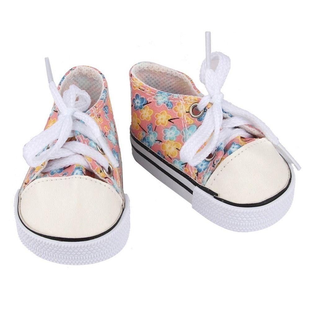 1 Pair Mini BJD Doll Shoes 7.5cm Doll Sneakers Sneakers Shoes Doll Canvas Shoes  DIY