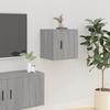 816652 vidaXL Wall-Mounted TV Cabinet Sonoma Grey 40x34.5x40 Cm
