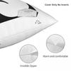 Golden Eagle E Initial Square Pillowcase Polyester Linen Velvet Pattern Zip Decor Pillow Case Room Cushion Cover