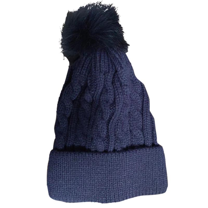 Nowe Damskie Osobiste Dzikość Kobieta Futrzane Pompony Czapki Beanie Wysoka Jakość Zimowa Ciepła Czupeczka Outdoor Jazda Wiatroszczelna Czapka Dzianinowa