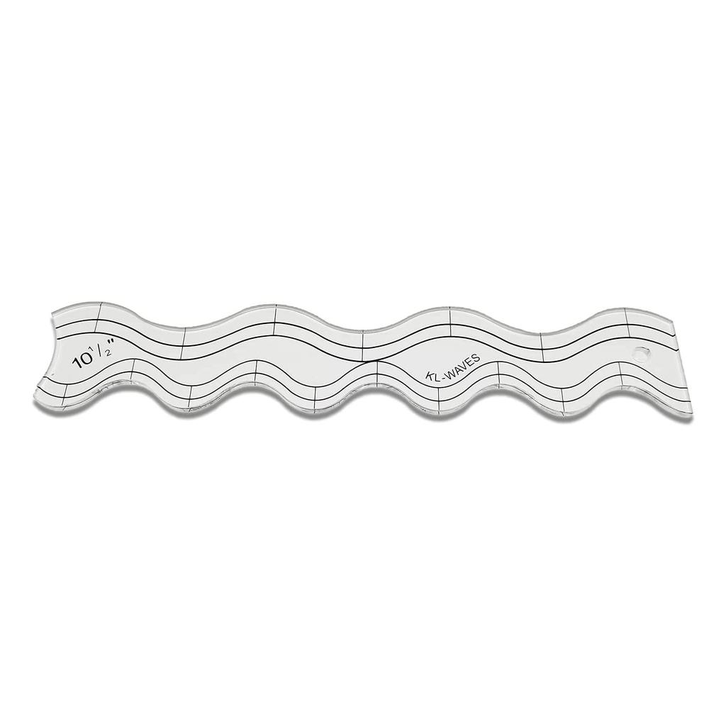 Wavy Sewing Rulers Patchwork Stencils Clear Acrylic Quilting Templates For Sewing Machine Quilting And Patchwork Project
