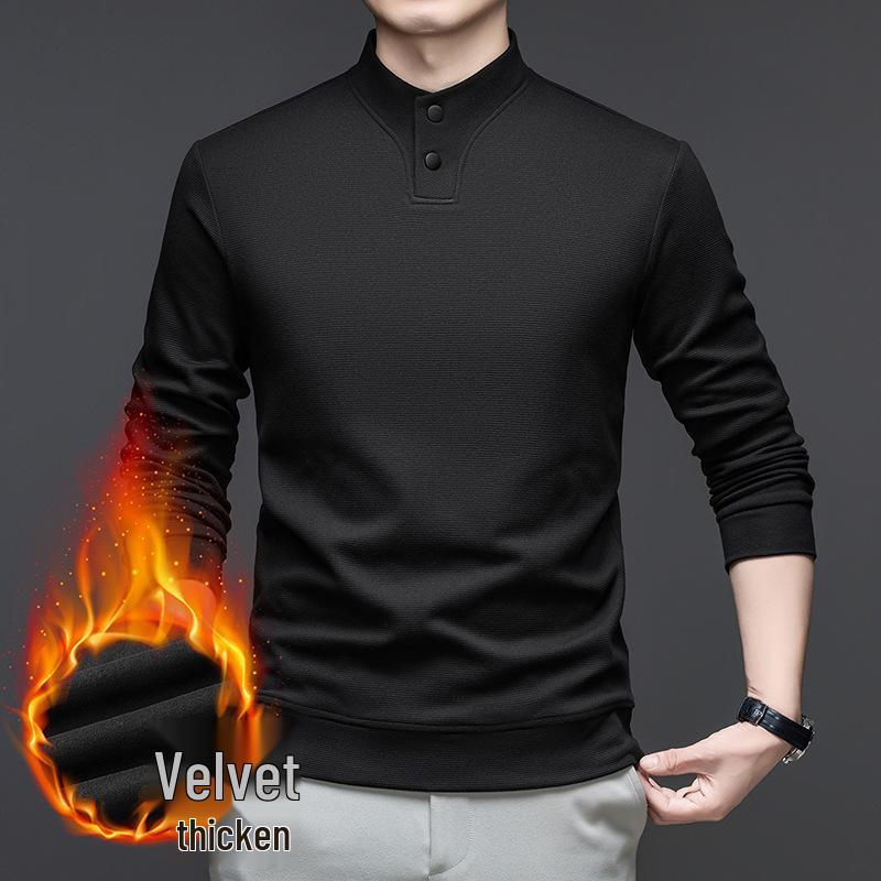 

Men s Plus Velvet Thickened Hoodie - Soft, Loose, Warm Casual Sweater for Spring/Autumn XXL