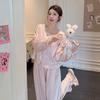Autumn new jacquard national style pajamas long sleeves trousers retro lace loungewear court sweet high-end pajamas