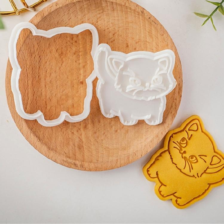 Assorted Cats Shape Cookie Molds Creative Cats Designs Biscuits Baking Stamper for DIY Cookie Making Enthusiasts