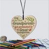 Great Grandparents Wood Sign Get Promoted to Great Grandparents Plaque Gifts Present 4 x 4 inch