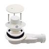 Low Profile Side Outlet Drain Plastic Odor Trap with Strainer for Bathroom Kitchen Balcony Floor