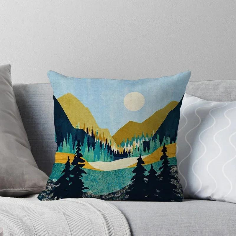 Federa per Cuscino Decorativa per la Casa Copricuscini Autunno Nordico X Soggiorno Moderno Divano Marocco Peluche Colore