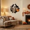 Self-Adhesive Ghost Pumpkin Wall Decal Waterproof Halloween Skeleton Wall Stickers  Living Room