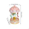 Handcrafted Carousel Music Box with LED Lights for Special Events