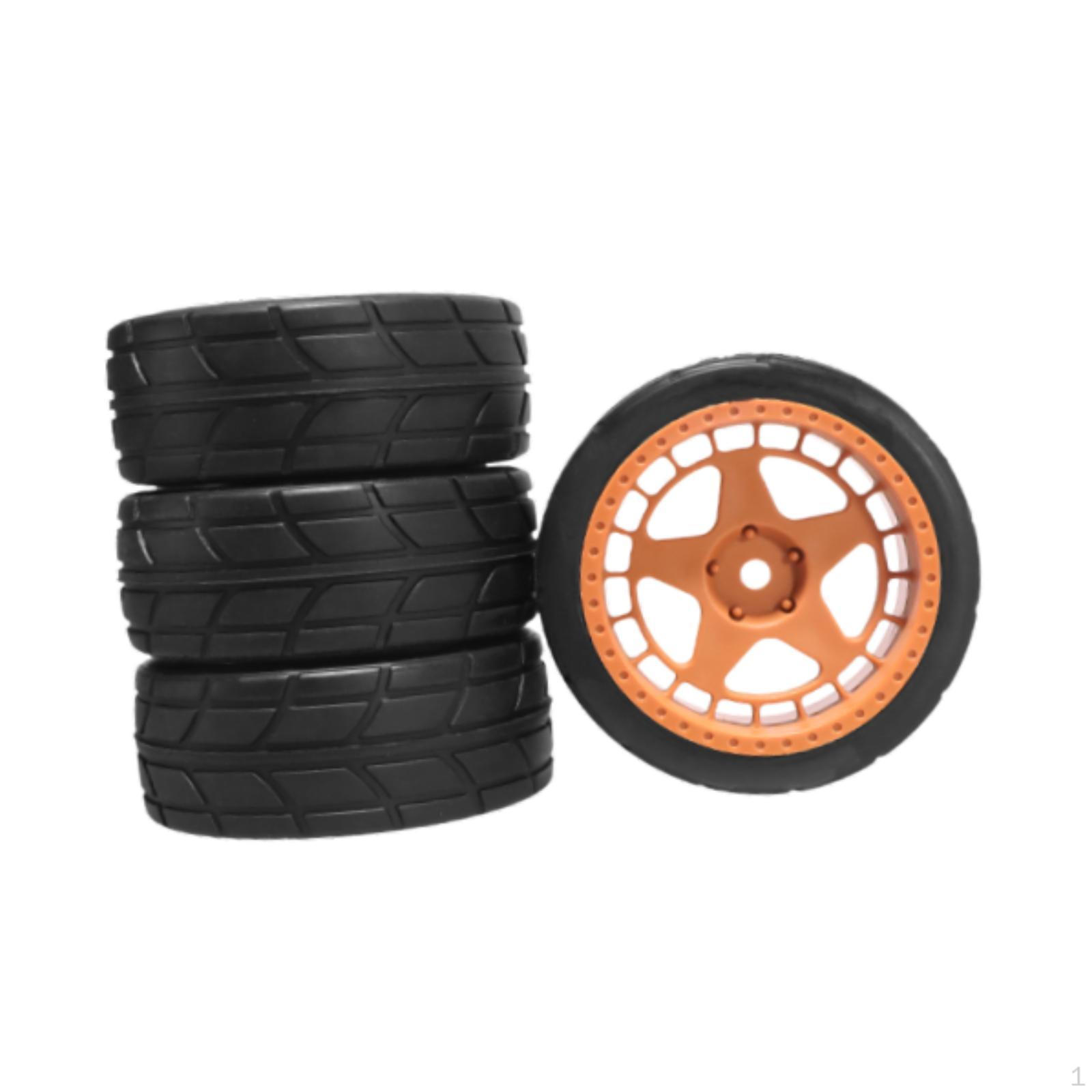 

4x 1/10 Drifting Wheels Tires Set RC Tyre Wear Resistant Professional