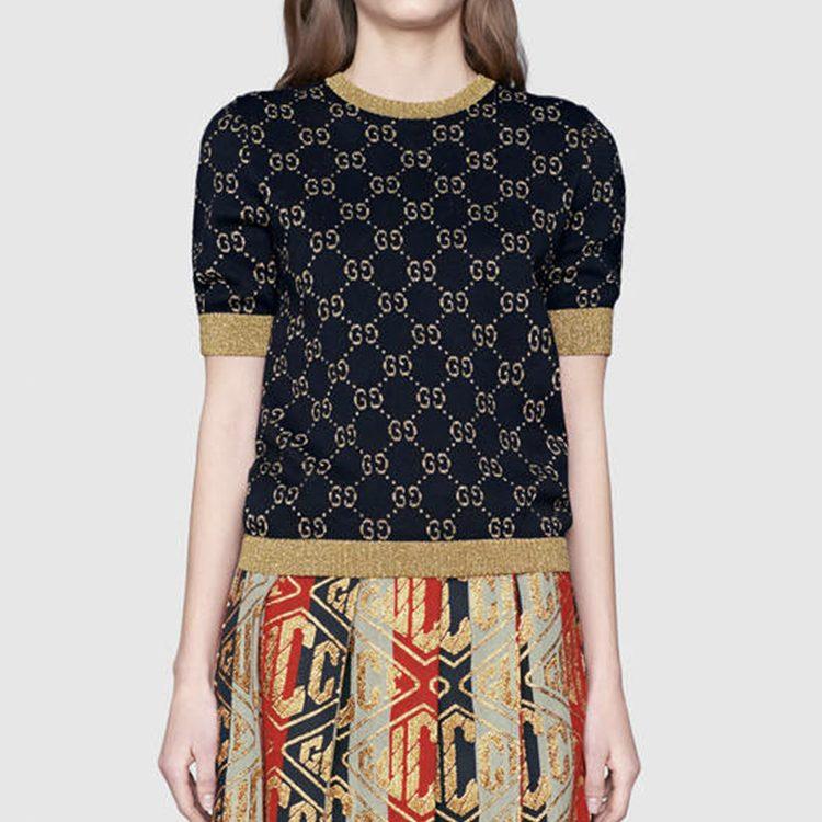 GUCCI T Shirt Women's Navy Blue 526759-X9W83-4921