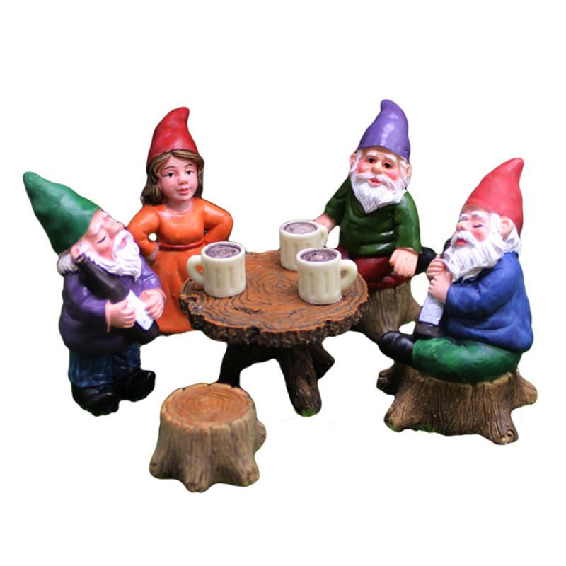 Resin Decorations Garden With Fantasy Dwarfs For Home And Patio Handicrafts