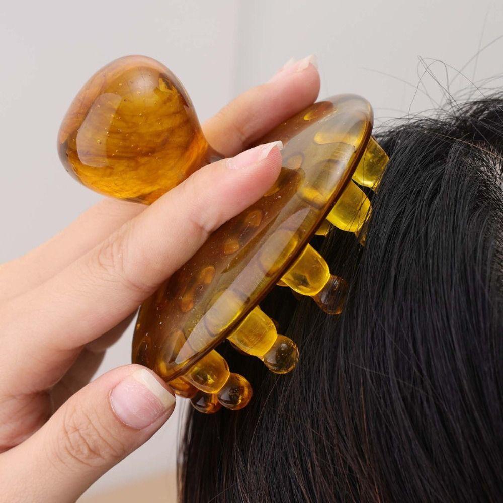 Anti-static Resin Massage Meridian Brush Portable Meridian Massage Comb  Scalp Relax
