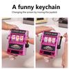 Lustiger Mini-Spielautomaten-Schlüsselanhänger Glücksfrucht Spielautomat Spielzeug Schlüsselanhänger Lotto Spiel Bingo Für Kind Cool Taschenanhänger Anhänger Geschenk