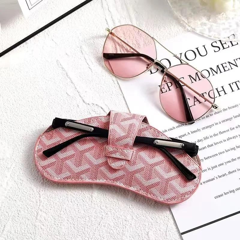

1Pc New Design PU Leather Glasses Case Presbyopic Glasses Case Portable Storage Bag for Women and Men with Lanyard
