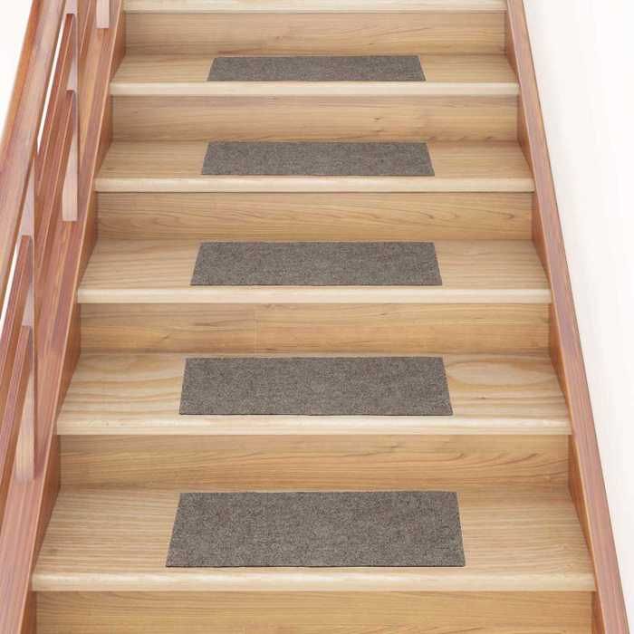 VidaXL Self-adhesive Stair Treads 30 Pieces 60 X 25 Cm Beige Rectangular 3365712
