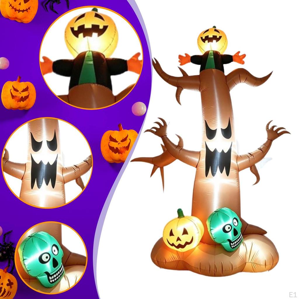 Halloween aufblasbare gruselige Baum-Requisiten 2,4 m aufblasbar für Feiertagsgarten im Freien