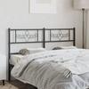 VidaXL Black Metal Headboard 120 Cm 355298