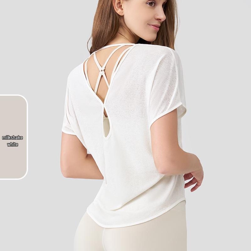 2026 Women s Loose Fit Quick-Dry Bamboo Fitness Top - Long Sleeve, Lightweight, Breathable Spring/Summer Running Cover-up Large