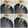 Hook Piercing Fan Tassel Earrings Elegant Exaggerated Earrings Vintage Long Earrings  Women
