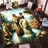 Doopscène Religieuze Kunst Vloerkleed Antislip vloerkleed geschikt voor woonkamer en slaapkamer banken.