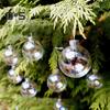 30 buc. Ornamente cu bile iridescente Mingi transparente de Crăciun Mingi din plastic agățate cu bule pentru petrecerea în copac Decor interior/exterior