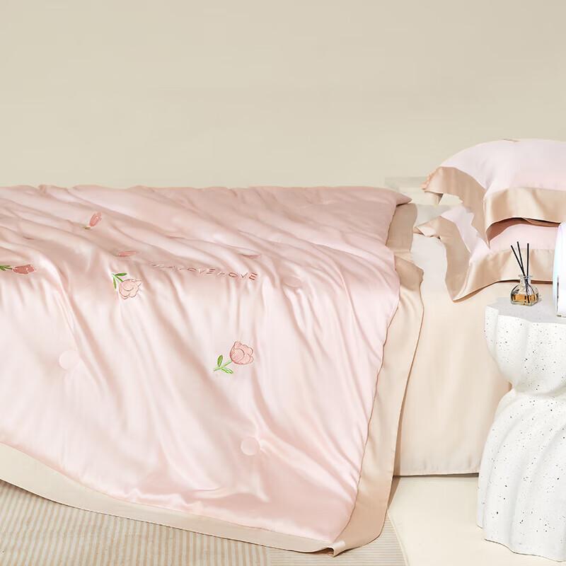 HLA Ice-Cool Breathable Flower Pattern Summer Quilt
