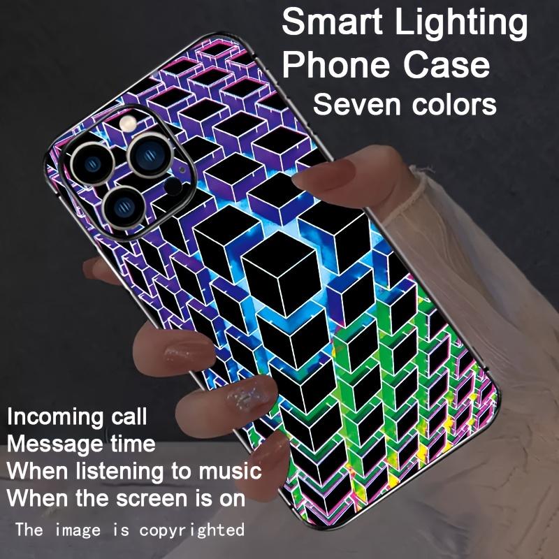 PCBA Mechanical Flash Light Phone Case For iPhone 17 Air 16 15 14 7 8 Plus 13 12 11 Pro Max Full Protect Glass LED Phone Fundas
