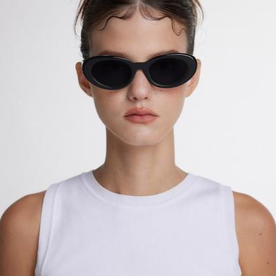 LOOKING4U NeoRetro 5565 Ugly Sunglasses C1 Black