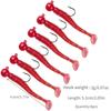 5pcs/4pcs/bag Jig Hook with Soft Lure Pesca Wobbler Artificial Bait Silicone Bait Sea Bass Carp Fishing Soft Tail Perch Bait