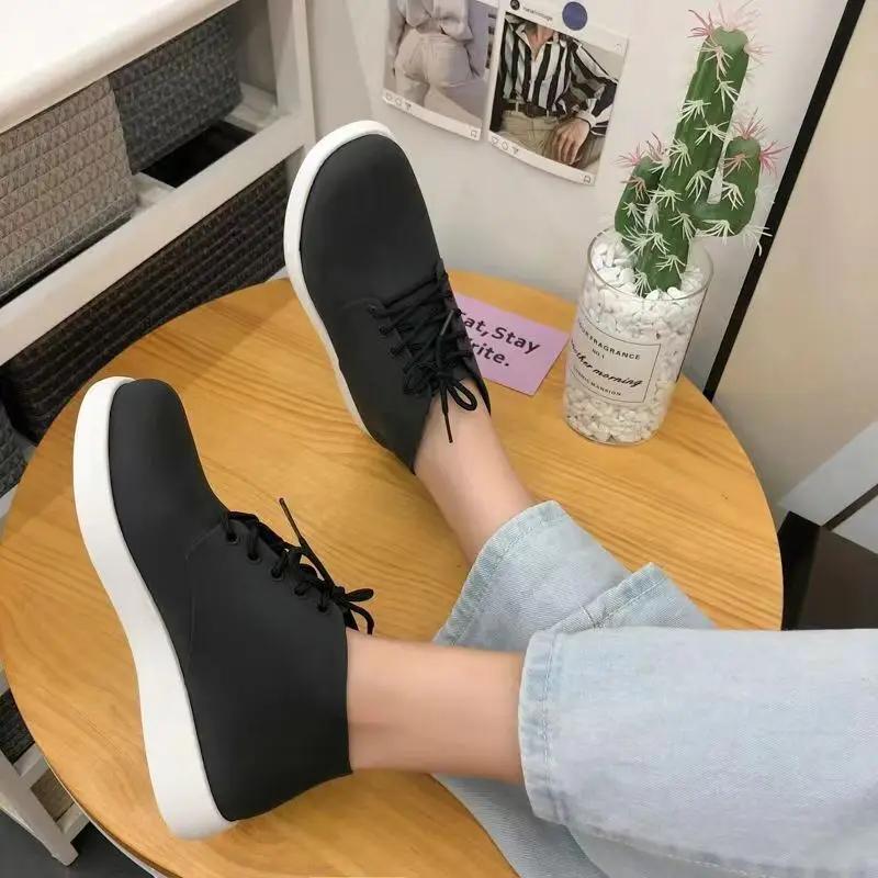 

Женские дождевые сапоги 2024 Весна Осень ПВХ Водонепроницаемая обувь Модные однотонные женские ботильоны Женские дождевые сапоги Осенние дождевые сапоги 35 чёрный