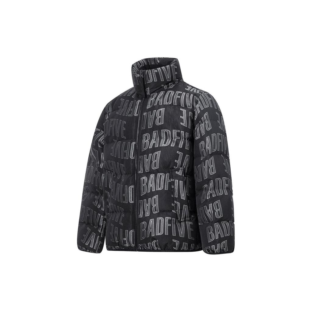 Li Ning Down Jacket Men's Black Jacquard AYMT135-1