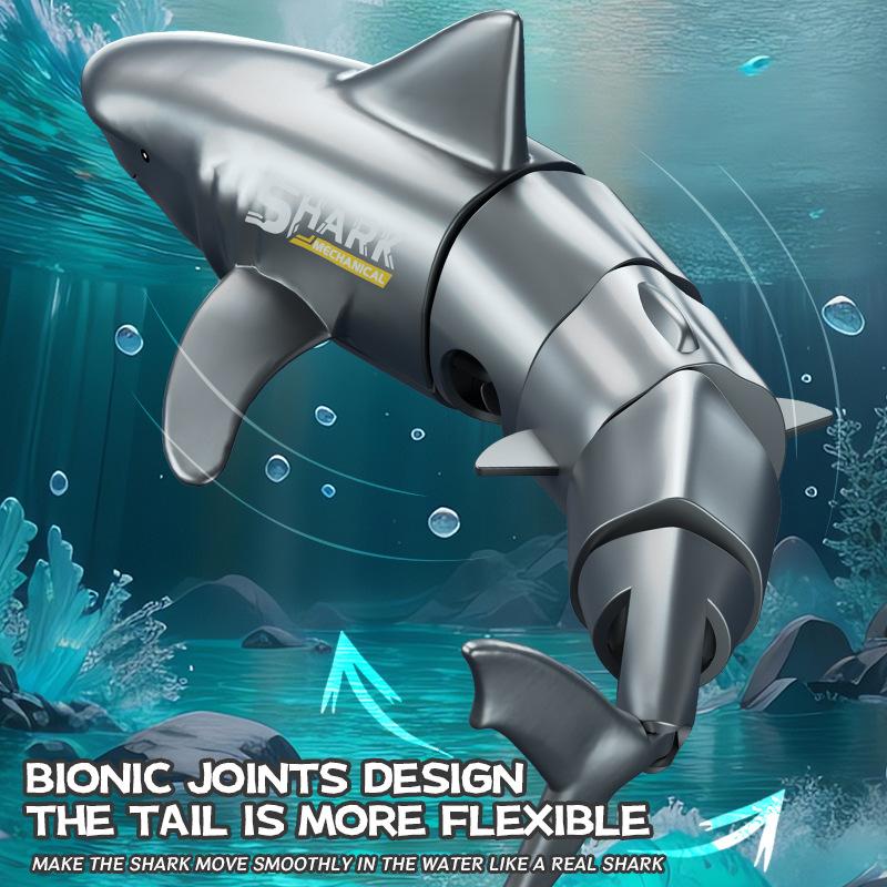 Rc Remote Control Shark Diving Bionic Fish Summer Water Children Electric Modular Battery Toys
