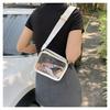 Transparent Jelly PVC Shoulder Bag Fashionable Crossbody Phone Purse CLE