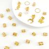 26-Piece Pearl Ancient Style Dreadlock Hair Rings for European and American Fashion