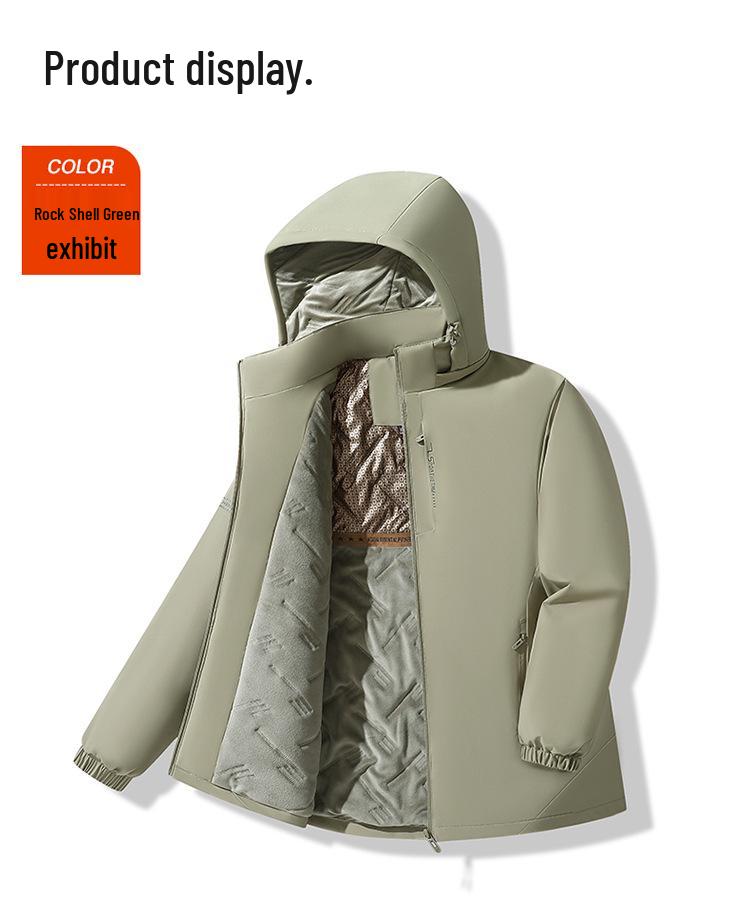 Men's and Women's Warm Winter Graphene Parka: Thick, Windproof, Cold-Resistant Mountaineering Jacket