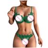 Women's Sexy Lingerie Fashion Lace Sexy Set Two Piece Suit Lingerie