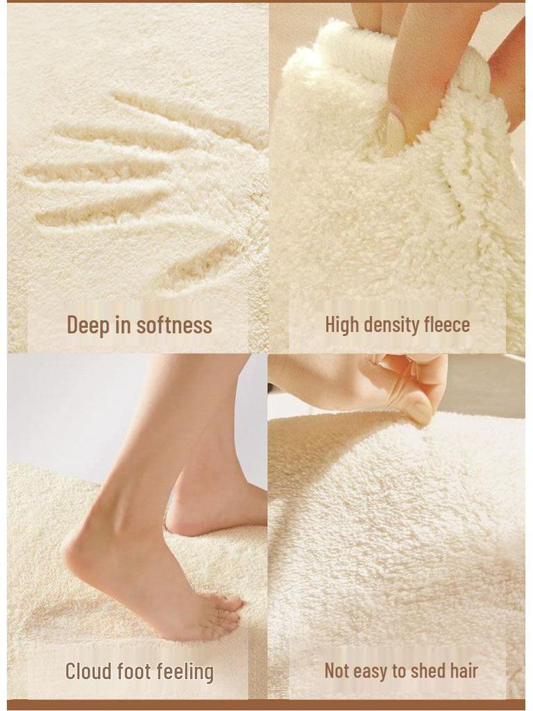 Light Luxury Plaid Faux Cashmere Carpet for Living Room, Bedroom, or Balcony.
